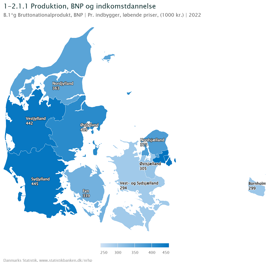 Kort - BNP pr. indbygger