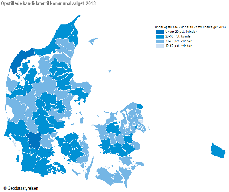 Opstillede kandidater til kommunalvalget. 2013