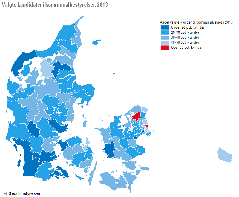 Valgte kandidater i kommunalbestyrelser. 2013