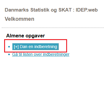 Billede af dan en indberetning