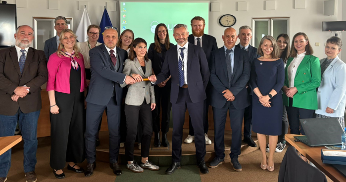 The baton handover from Poland to Denmark