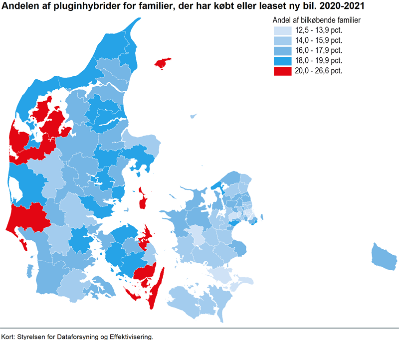 NYT: Pluginhybrider er mest et jysk fænomen - Danmarks Statistik