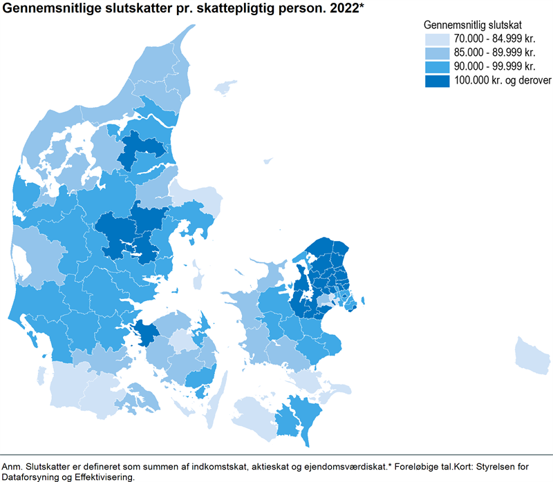 Hver skattepligtig betalte 99.000 kr. i slutskat